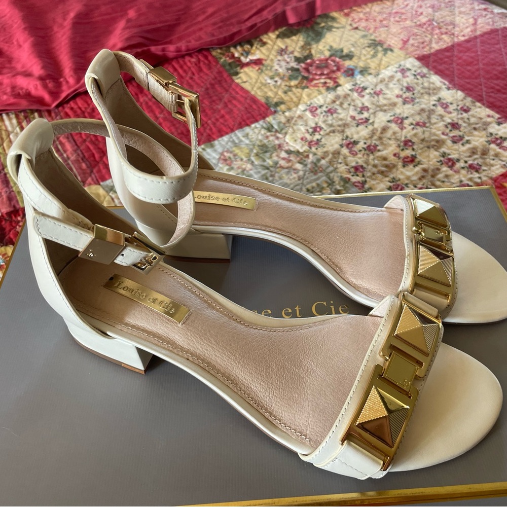 Louise et Cie shoes white/gold